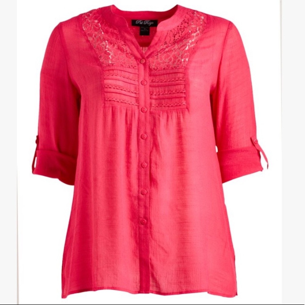 Hot pink blouse